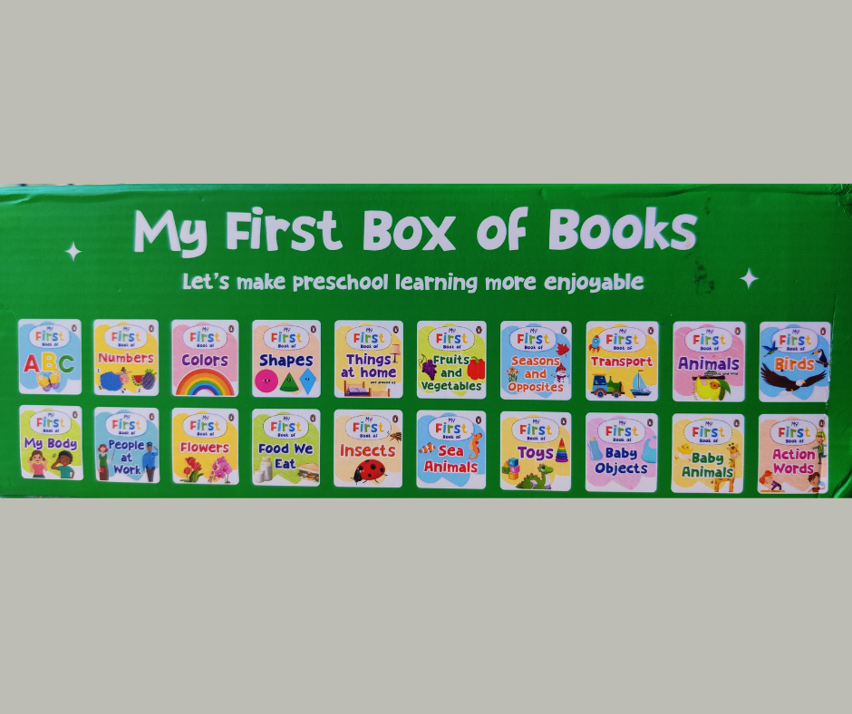 My First Box of 20 Books in English For Kids (Age 0-5 Years )